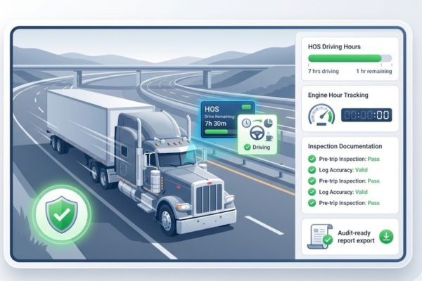 hos management for commercial transportation